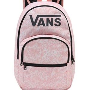 🎒SCHOOL SALE🎒VANS Backpack Pink Women's Laptop Logo Zip Bag VN0A7UFMY6S